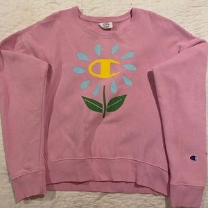 pink champion crew neck